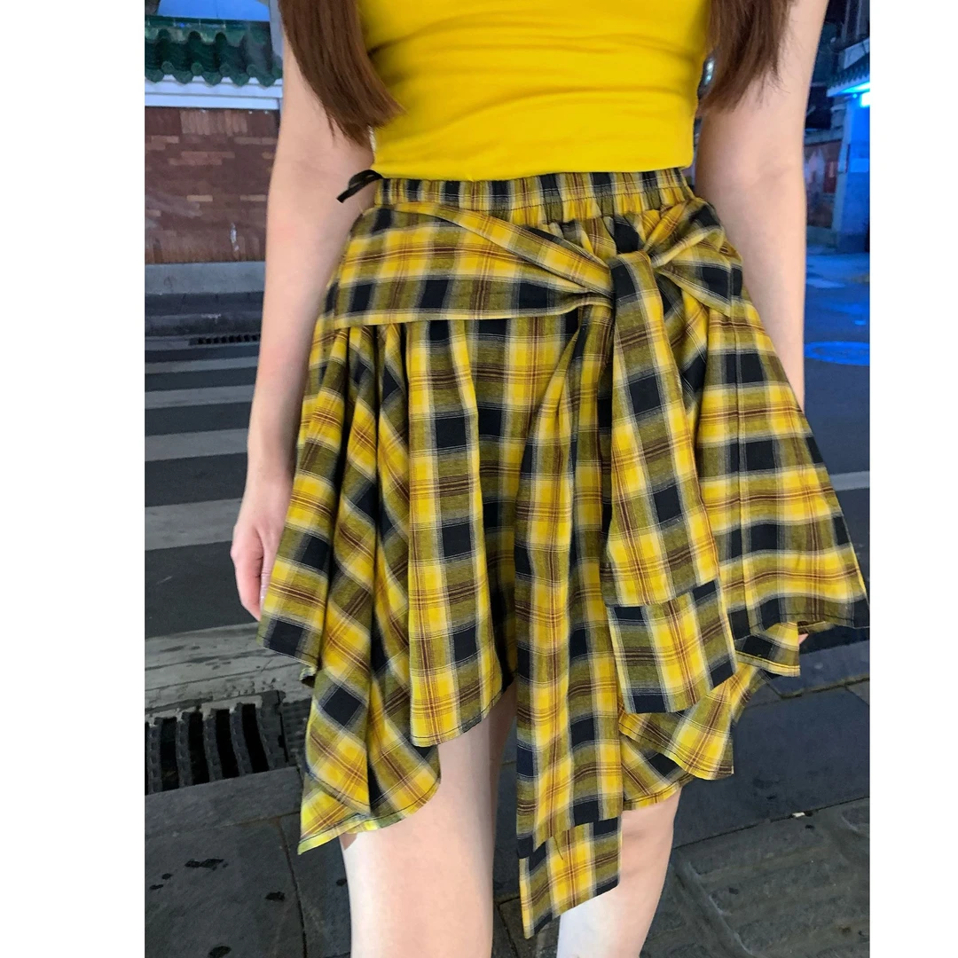 SZA【美腿密码】夏季新款韩系欧若风不规则设计感时尚短裙A-1777