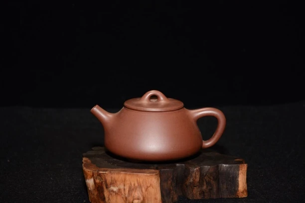 平盖石瓢原矿老紫泥150cc