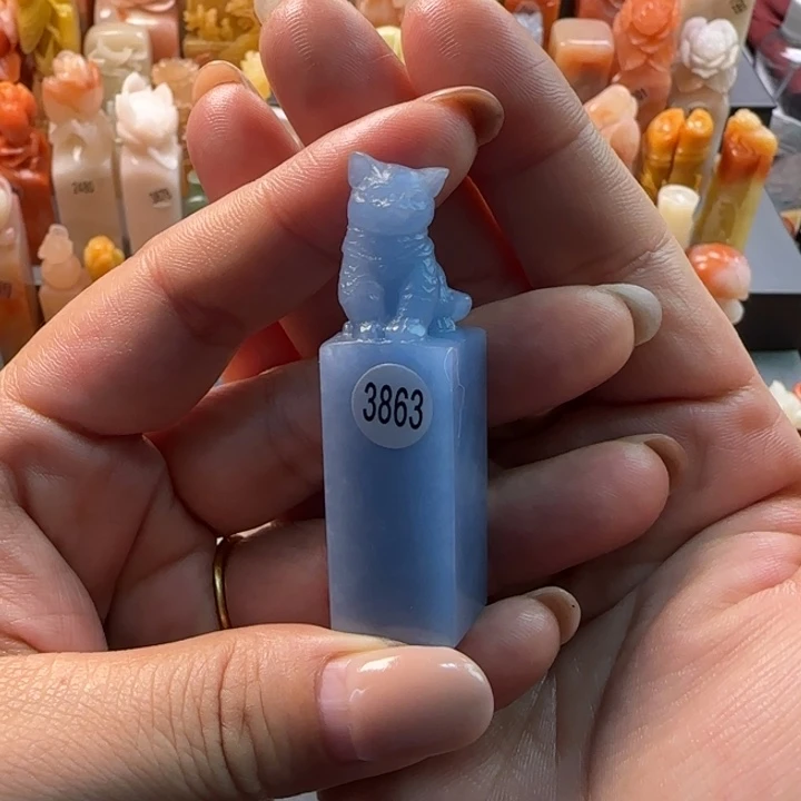 昌化石印石小*驴1.5厘米包刻字