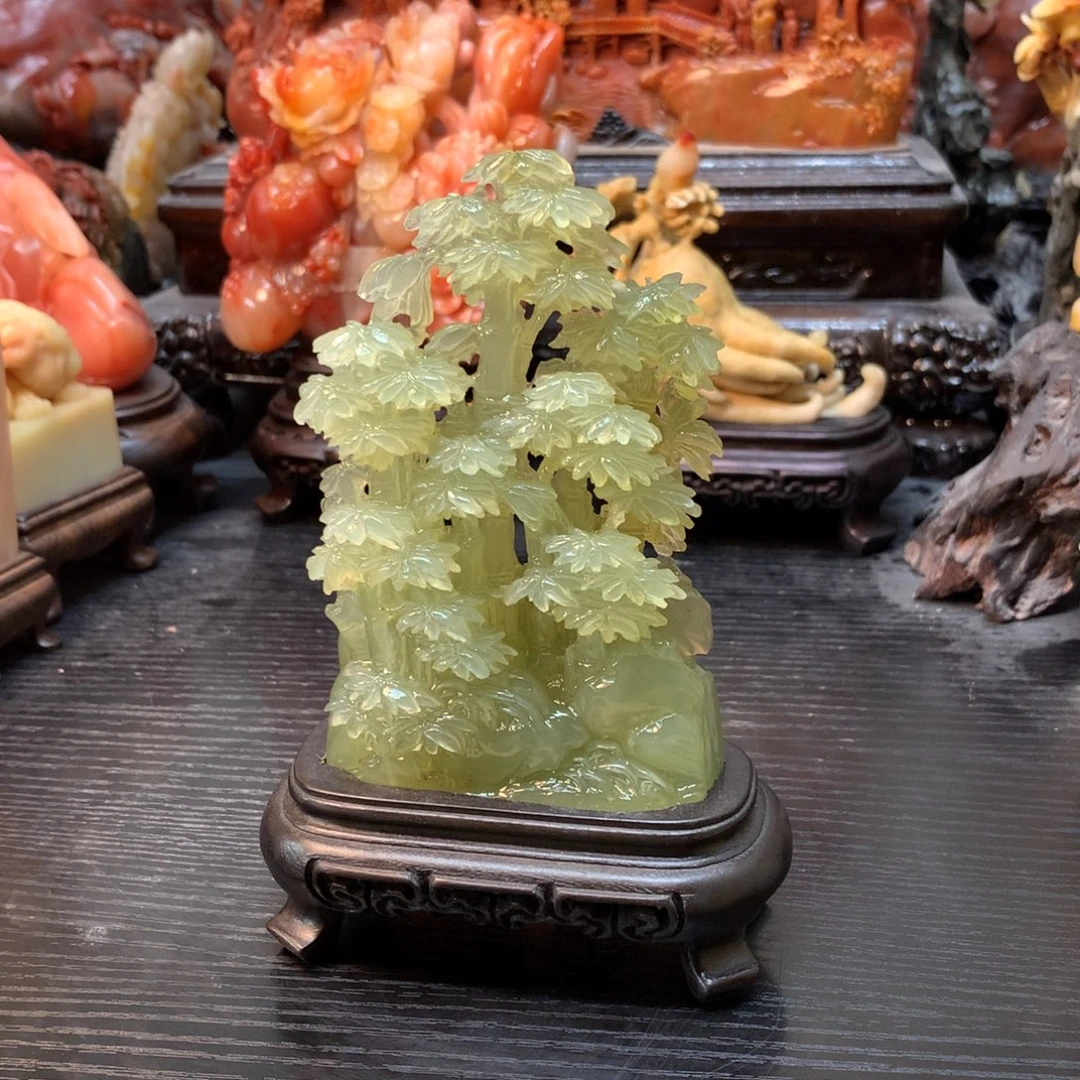 辽宁石丹东晶摆件