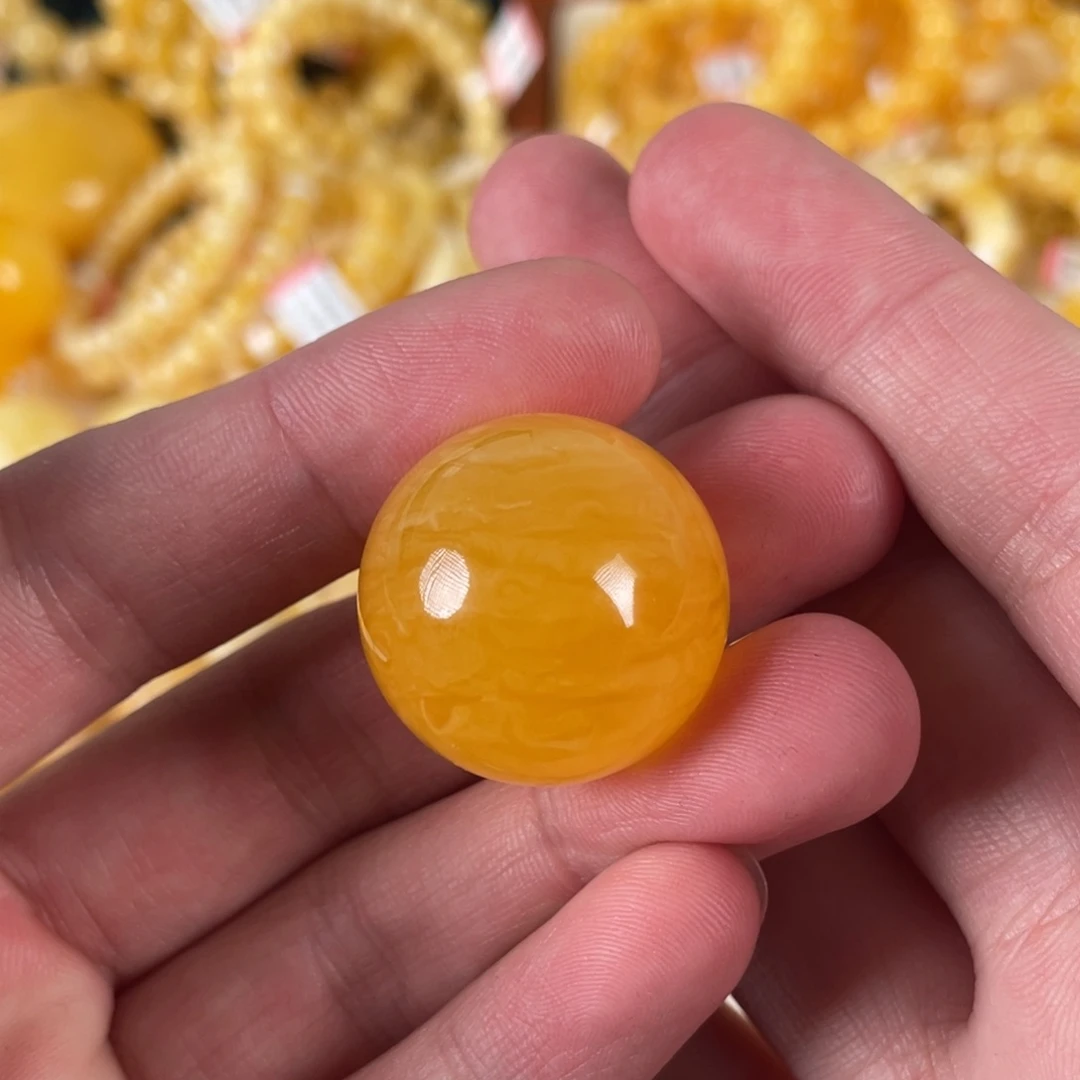 蜜蜡裸石未镶嵌直径25+ 定制 