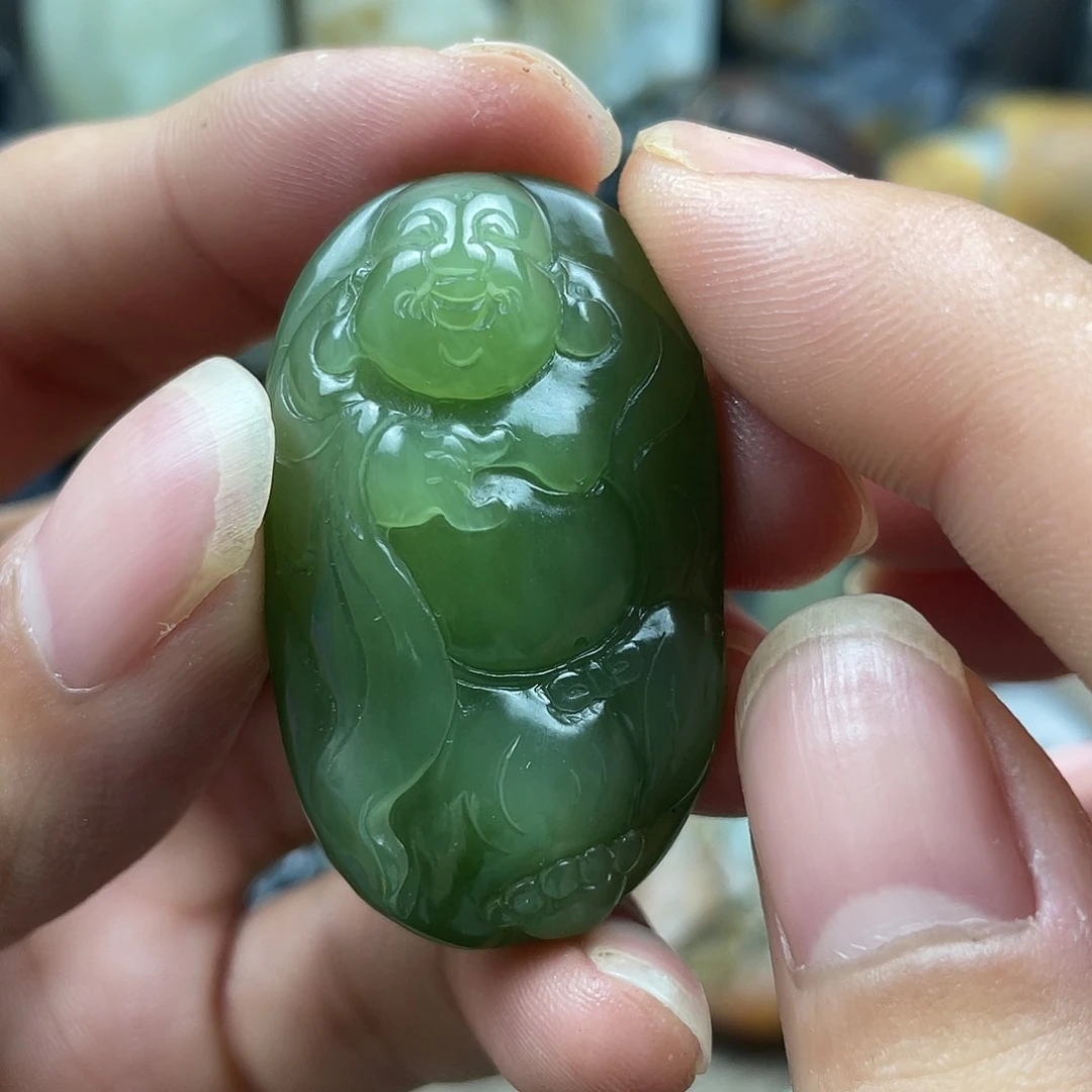 和田玉未镶嵌挂件