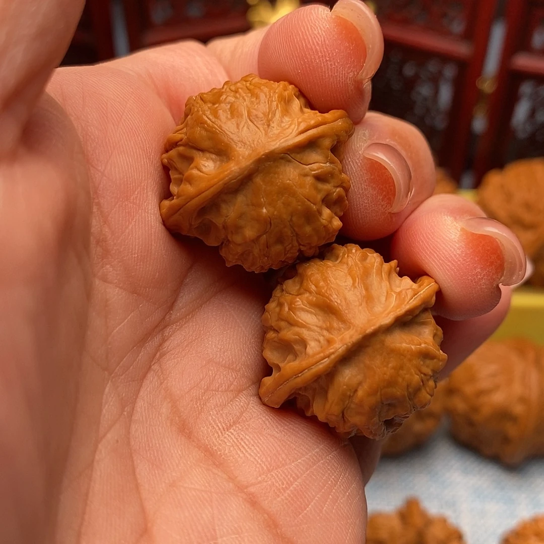 可***后文玩核桃把件27全金豆