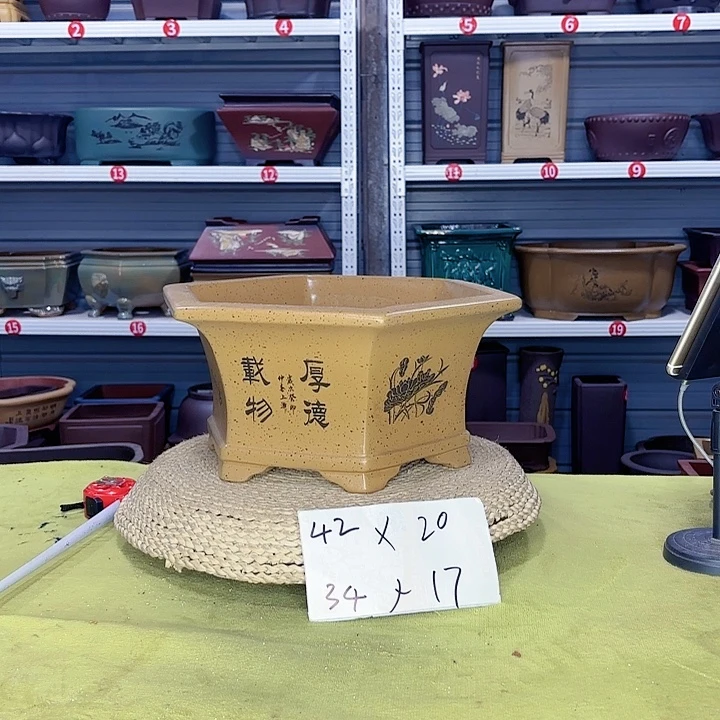 紫砂花盆宜兴紫砂工艺