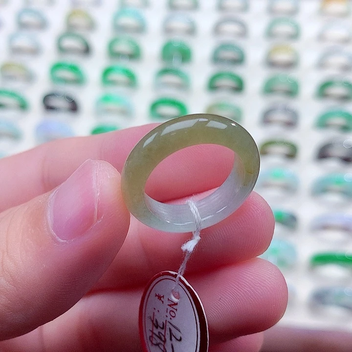 翡翠未镶嵌戒指12-13号