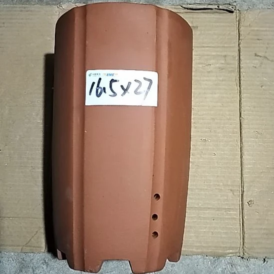 紫砂红泥抽角一个