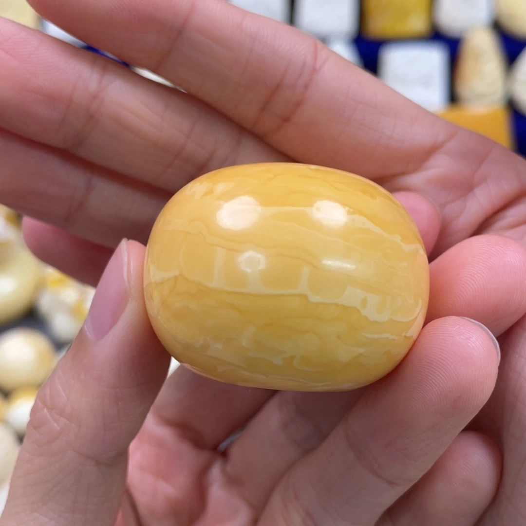 蜜蜡裸石未镶嵌琥珀蜜蜡扣子