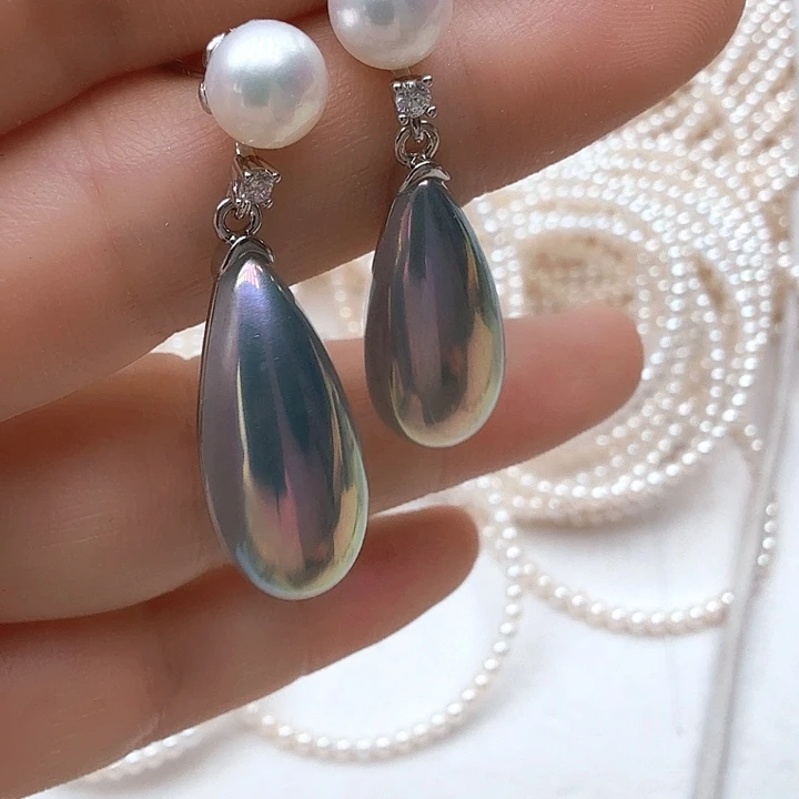 未镶嵌淡水珍珠耳饰