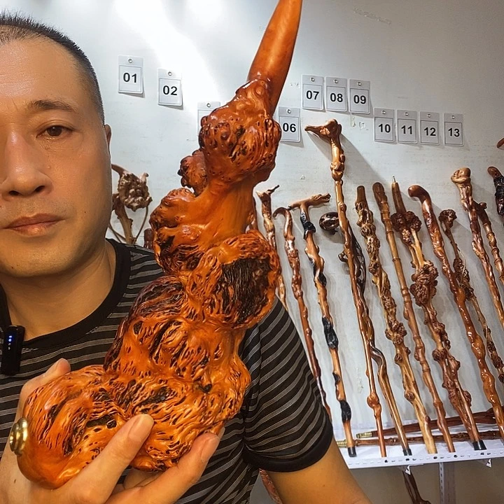 用***6黑果木云南黑果木树榴摆件