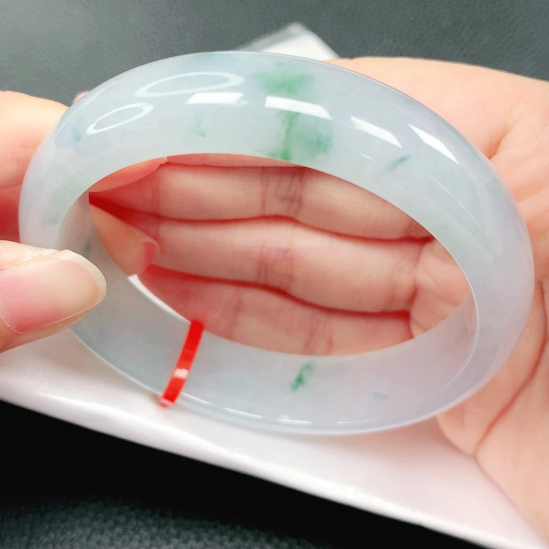 翡翠未镶嵌手镯60圈