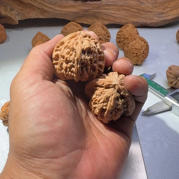 l***r吊坠文玩核桃白狮子