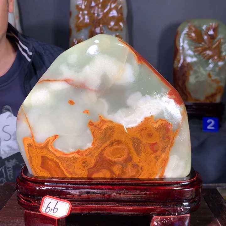 石材天然原石摆件