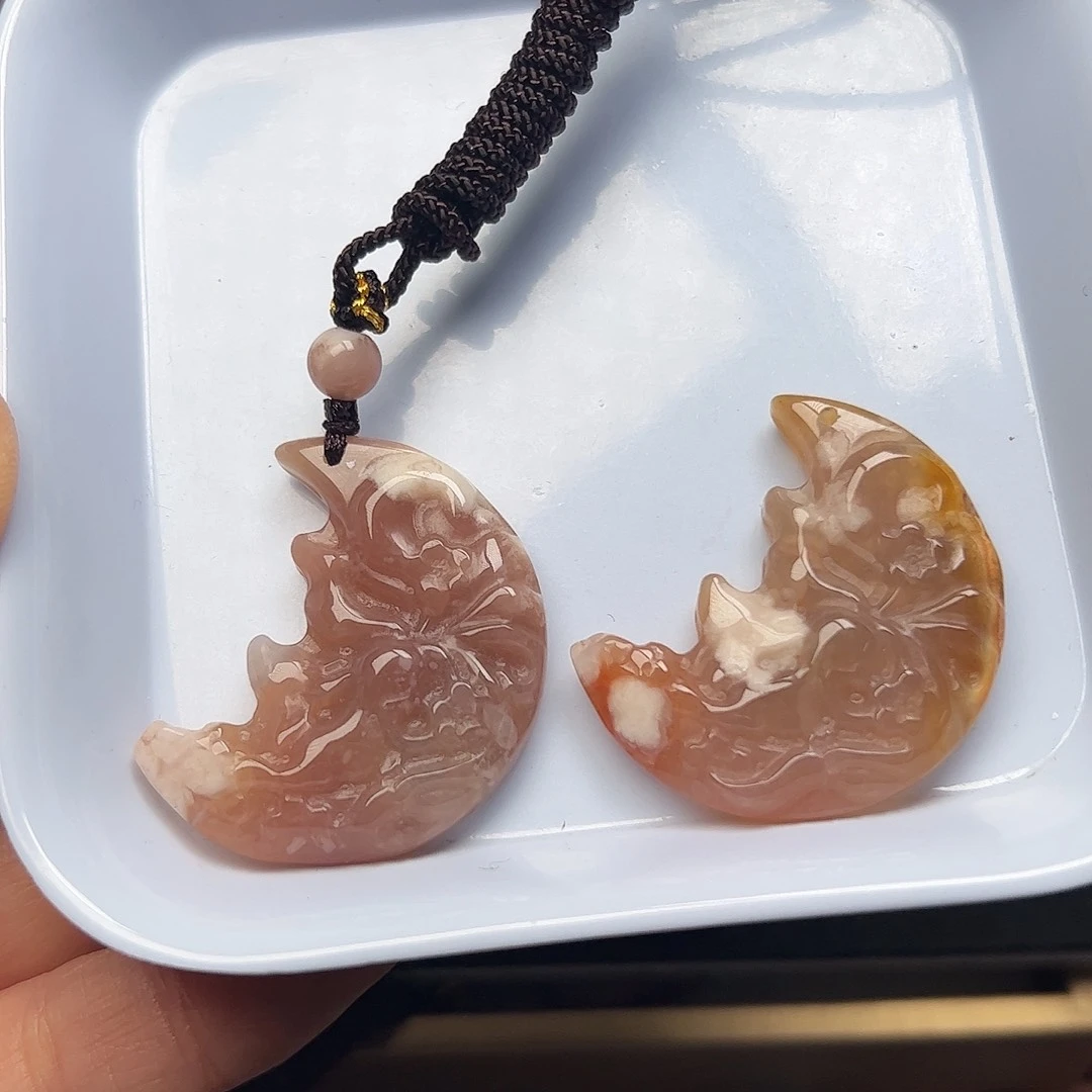 玛瑙/玉髓珠宝半成品未镶嵌莓**～