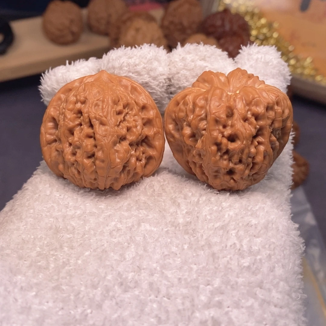 把件文玩核桃走色快速系列38尺平谷凹底A381