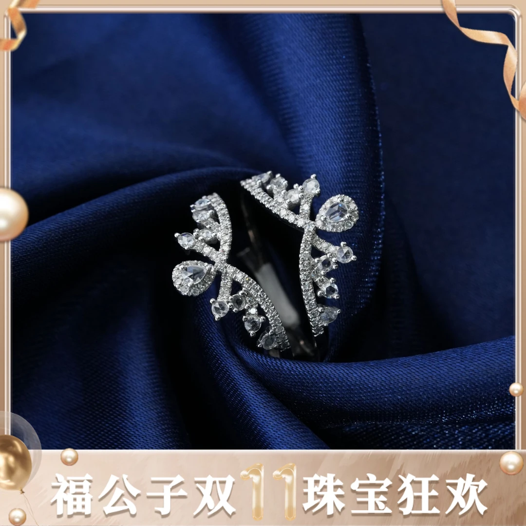 【夏天严选】双冠护戒-18k金镶嵌钻石戒指-158-多样性一件发货-64