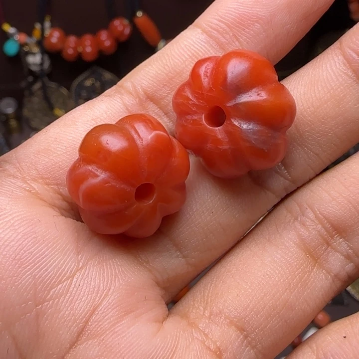 传***韵把件星月菩提一对
