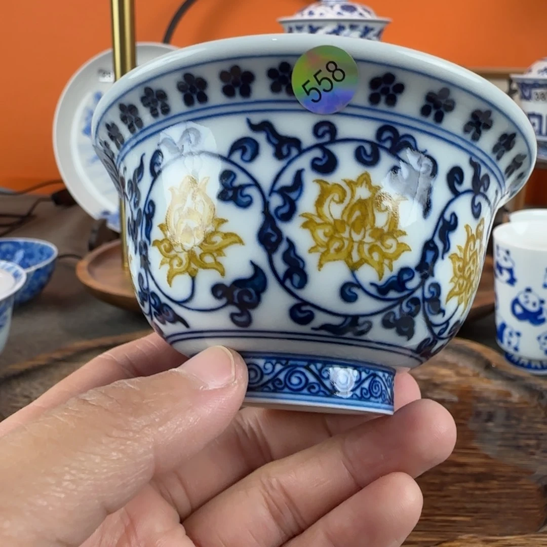 瓷片景德镇手绘青花茶器558