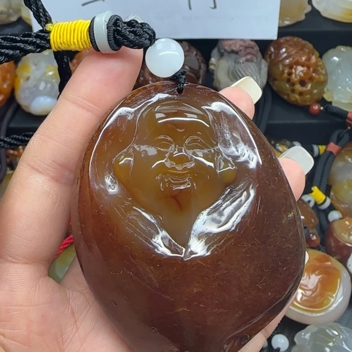 玛瑙/玉髓合金手把件