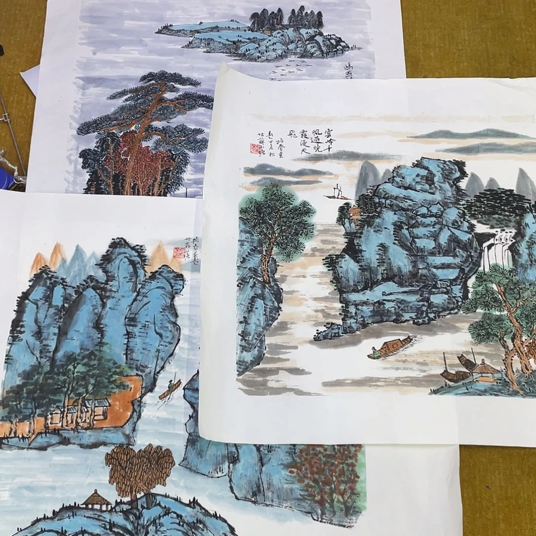 国画X**淦绘画作品振春老师66666三张