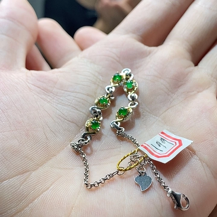 翡翠银S925镶嵌颈饰