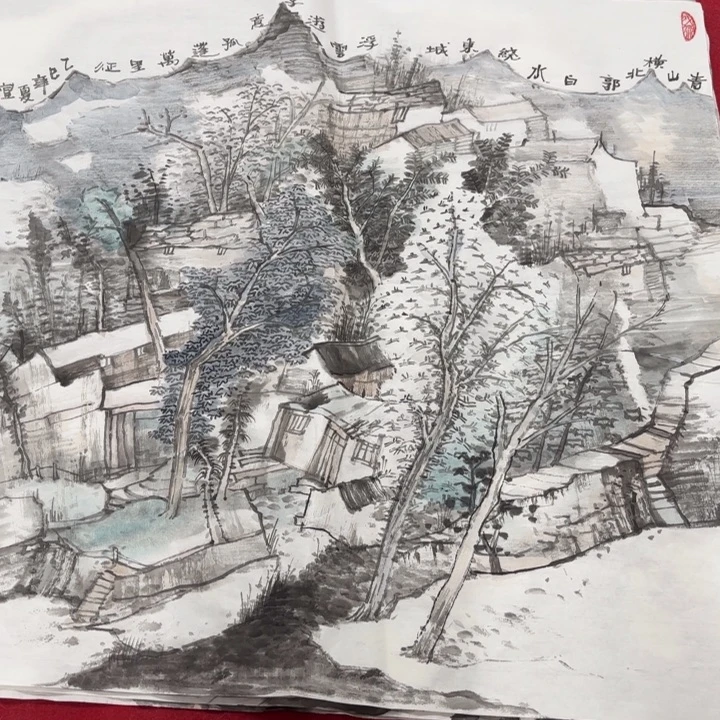 国画花鸟的翅膀和翅膀是一样