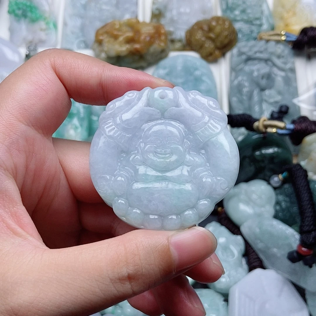 翡翠未镶嵌吊坠(不含链)翡翠