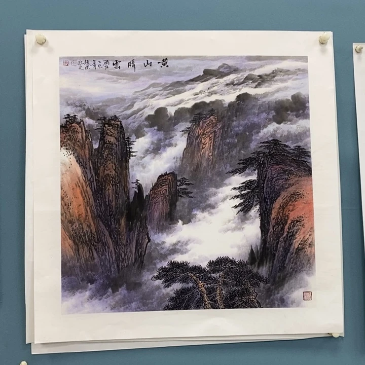 国画张绪洪。