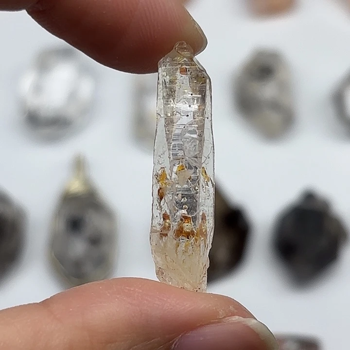 水晶未镶嵌颈饰巴基斯坦油胆闪灵钻35mm+