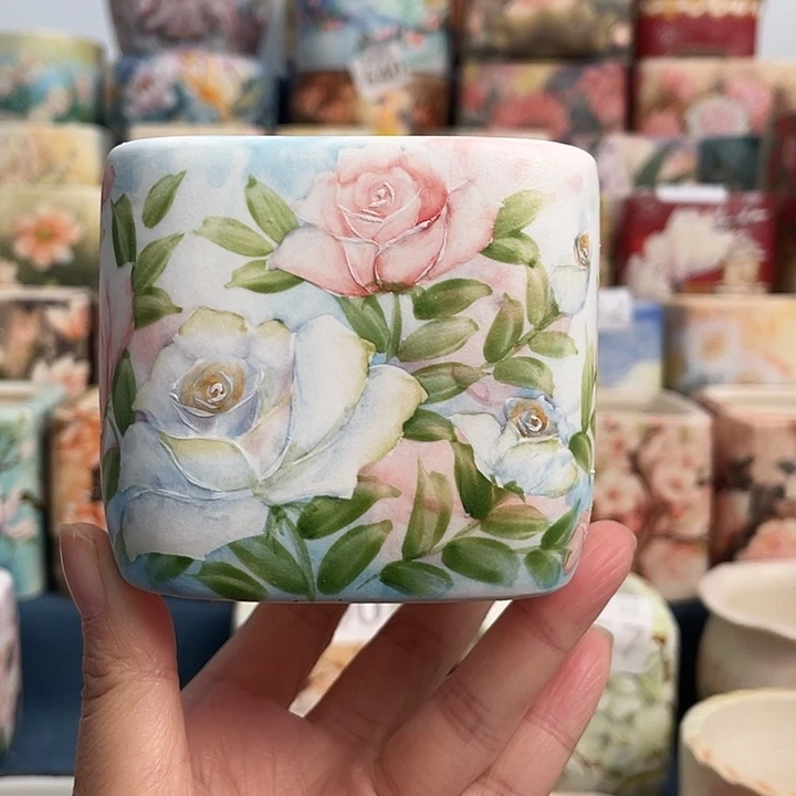 方块盆形颜色高级