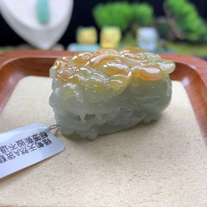 翡翠未镶嵌颈饰貔貅14