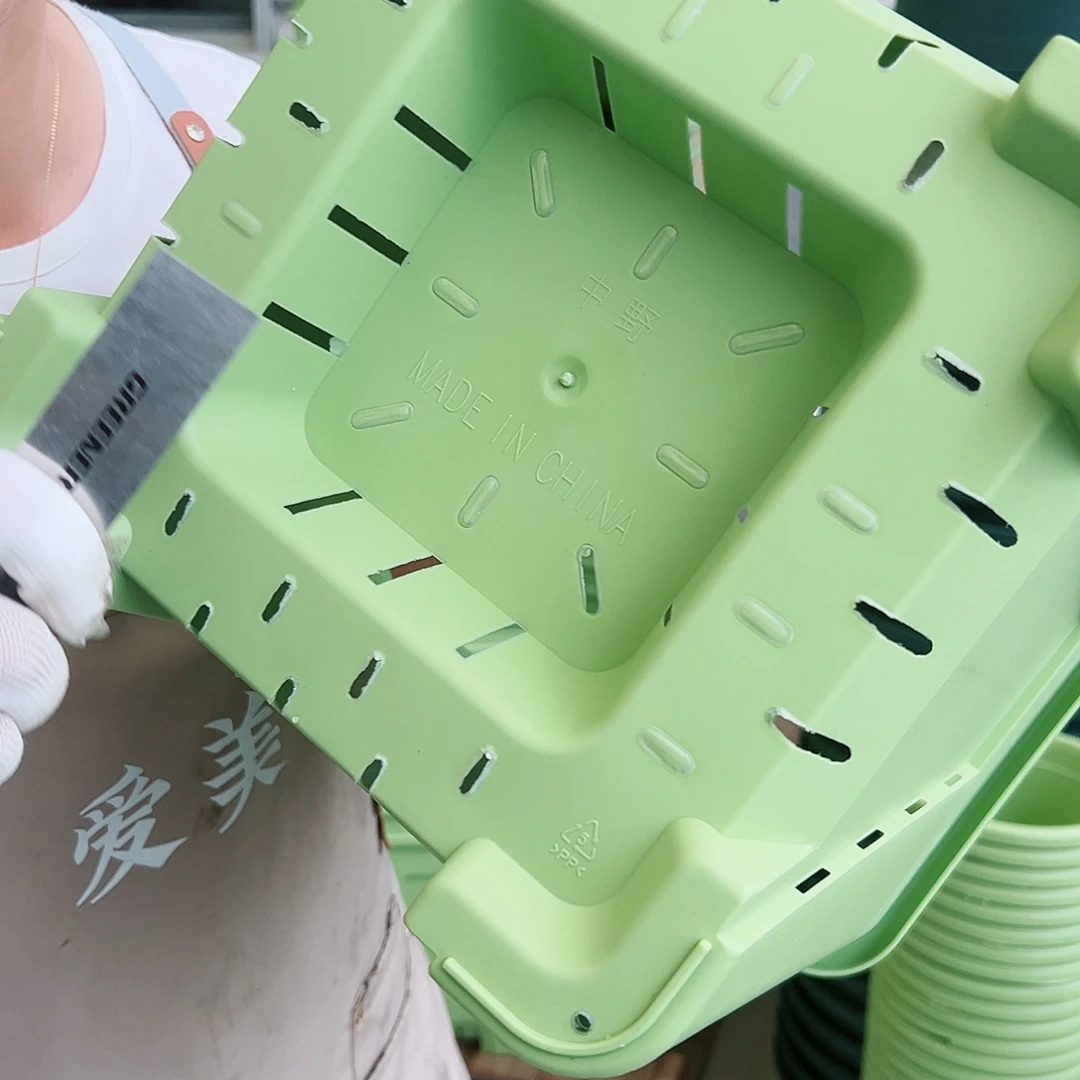 瑕疵方盆F30#果绿色4个无托