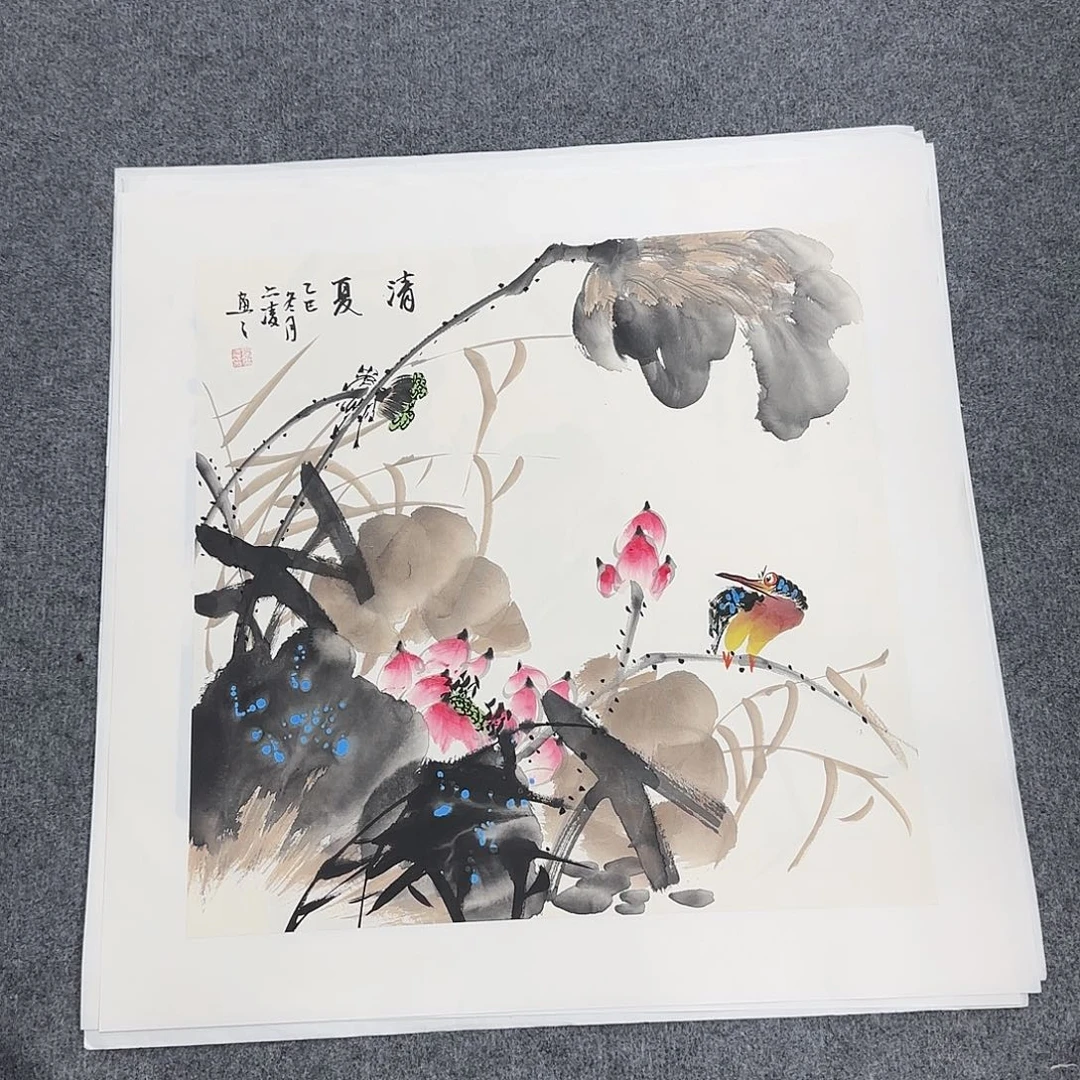 国画50*50纯手绘刘亦凌