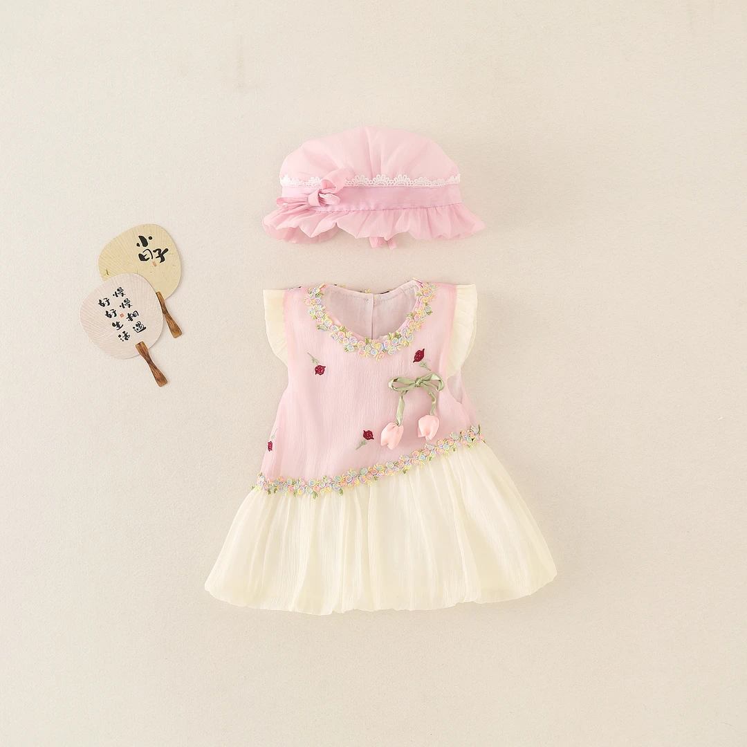 婴儿夏季薄款包屁裙哈衣女宝宝可爱洋气爬爬服满月百天外穿连体