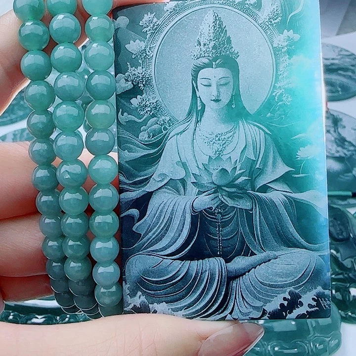 翡翠未镶嵌颈饰  多样性发货天然的A货翡翠