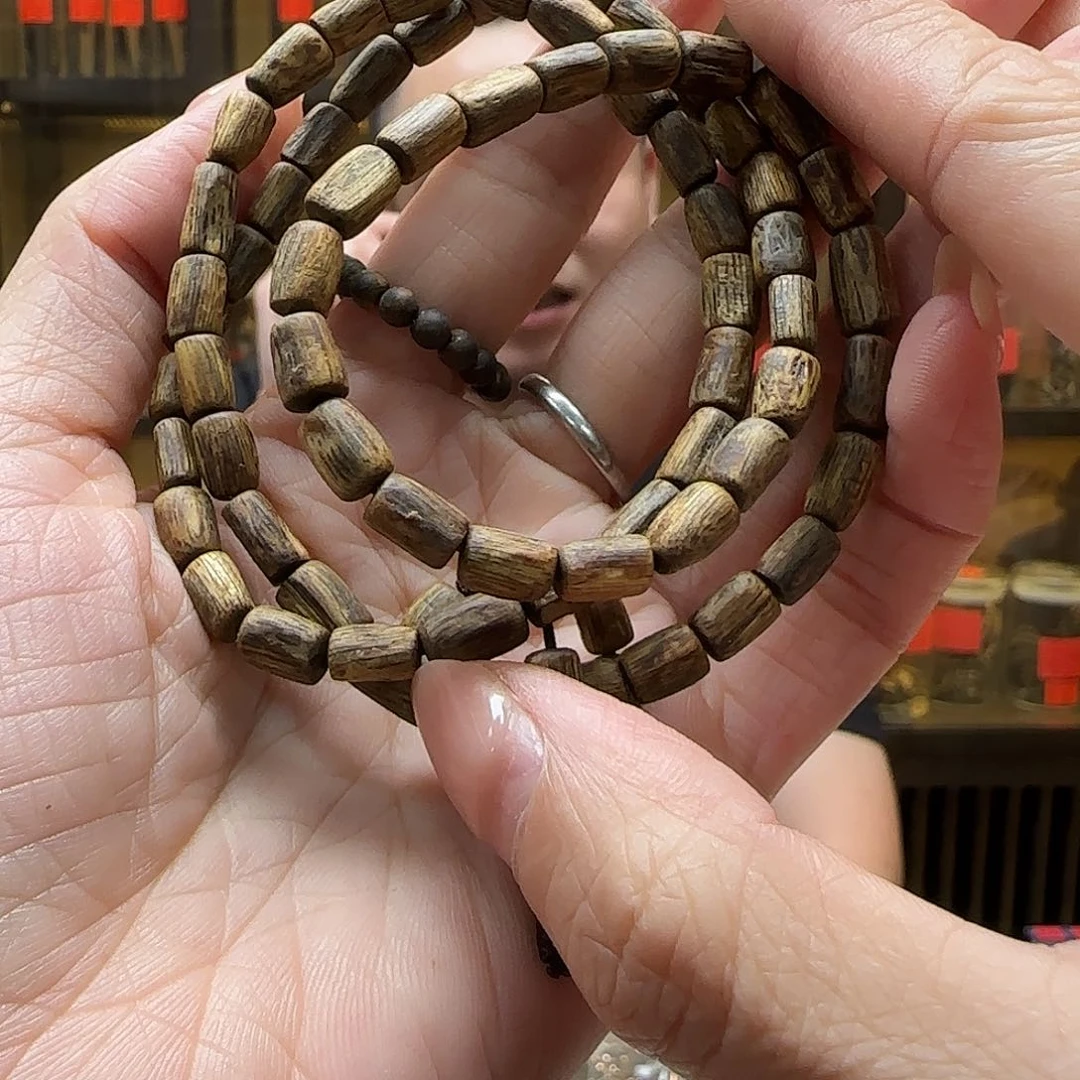 手串沉香国香棋楠多圈白奇随形手串g+多样性发一串