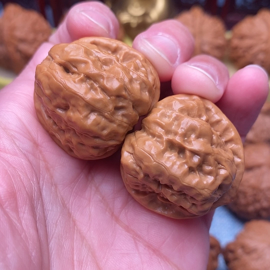 文玩核桃把件全品毕业延庆蛙手捻32.8尺