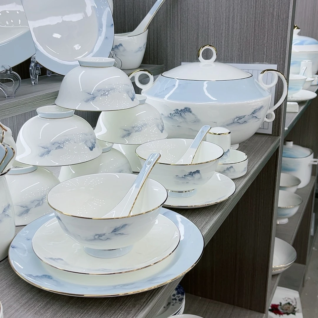 瓷淞**砖景德镇钻雅陶瓷餐具