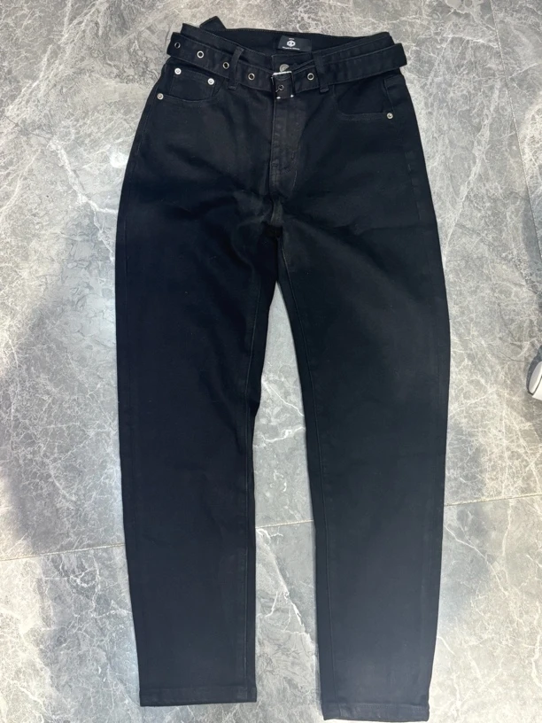 【R·YING】25早春新款黑色基础小脚裤