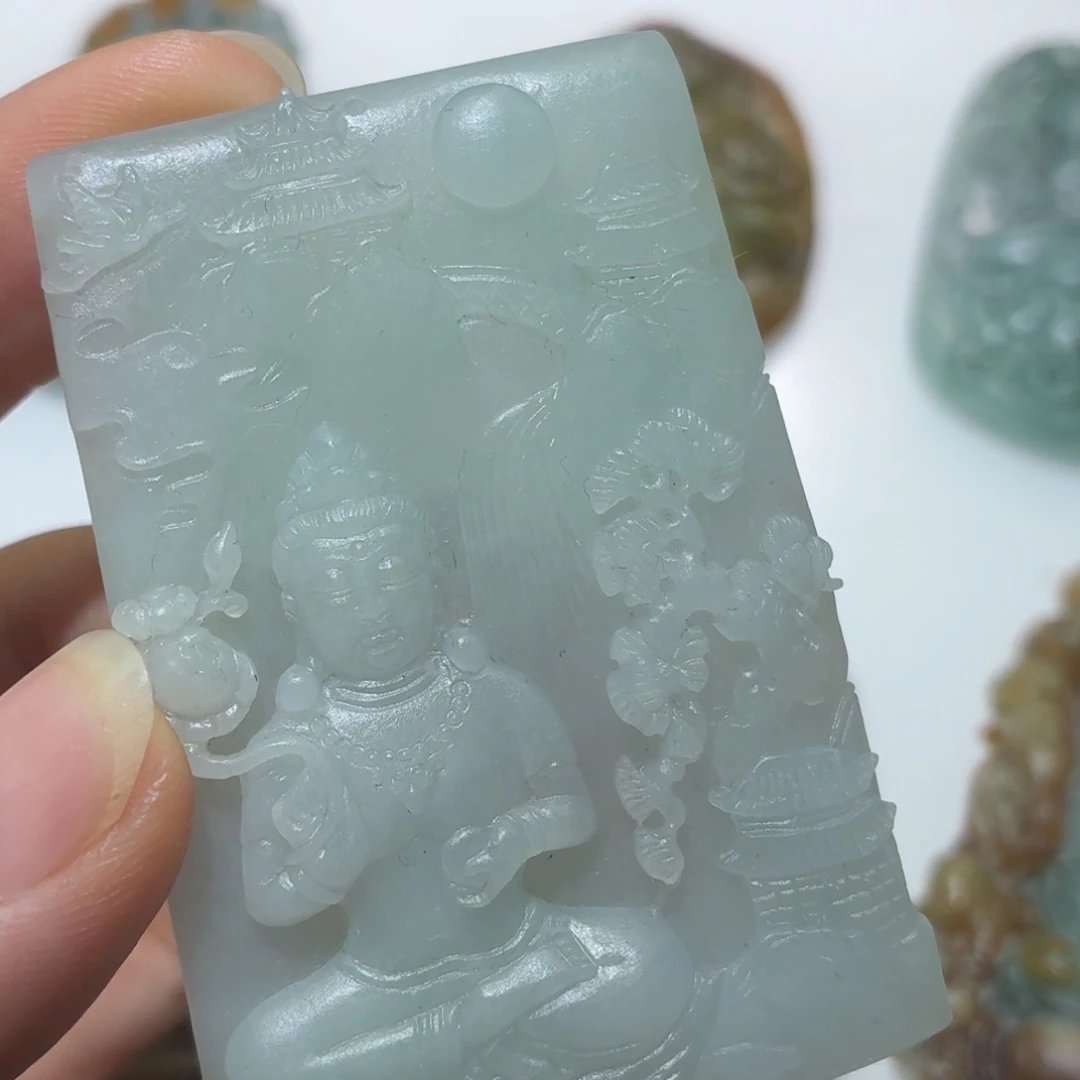 定制翡翠未镶嵌毛货