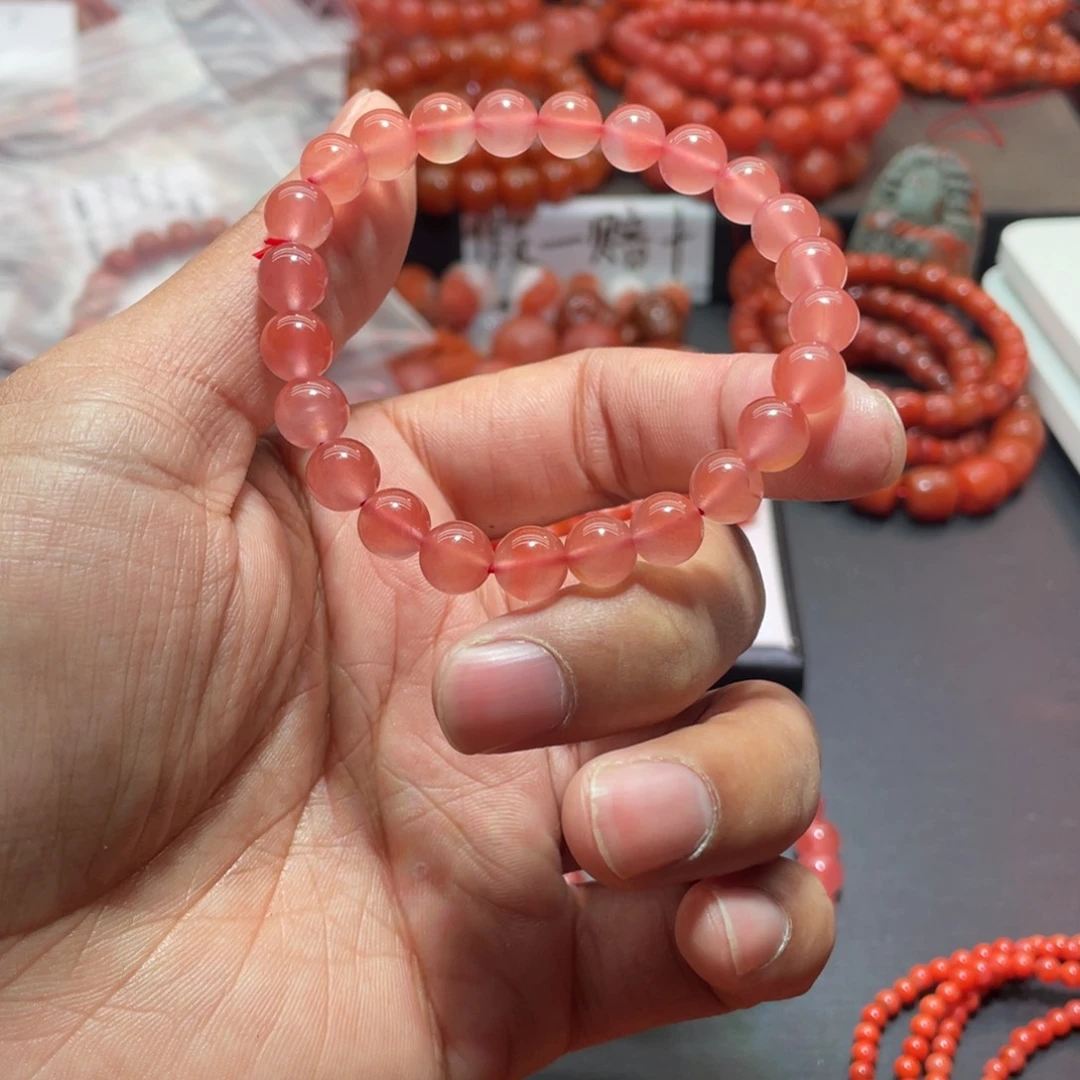 南红玛瑙手链未镶嵌
