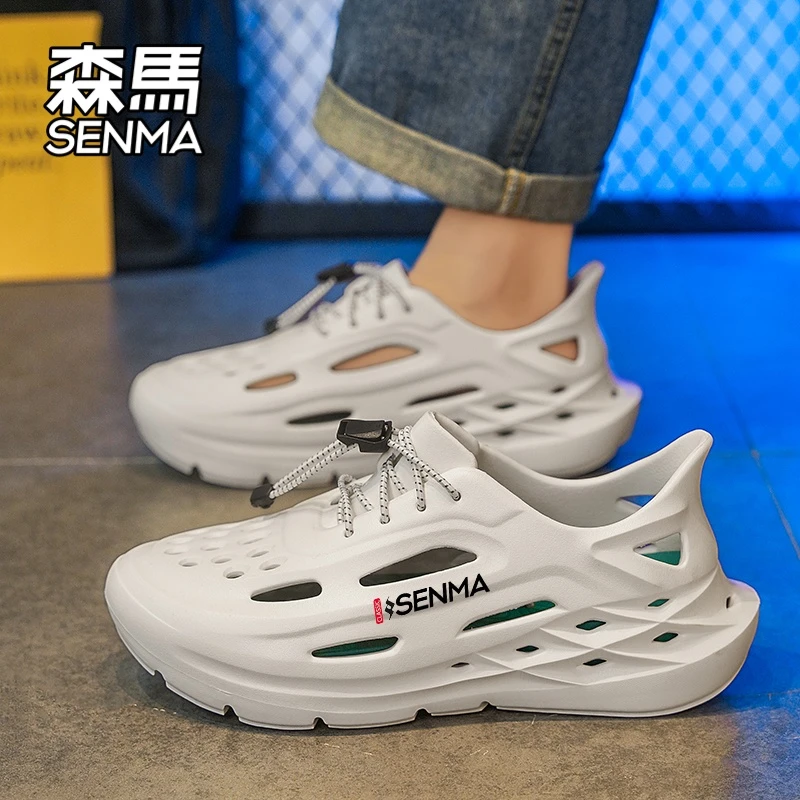 森马凉鞋男士夏季外穿新款厚底全包运动凉拖户外百搭沙滩洞洞凉鞋