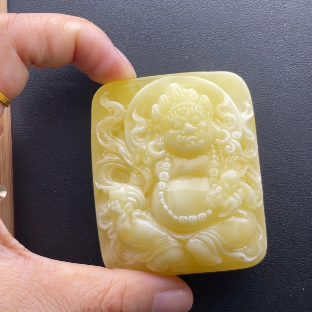 琥珀未镶嵌颈饰天然琥珀蜜蜡