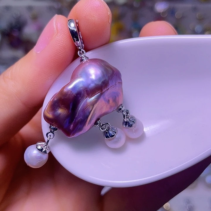 颈饰合金淡水珍珠06