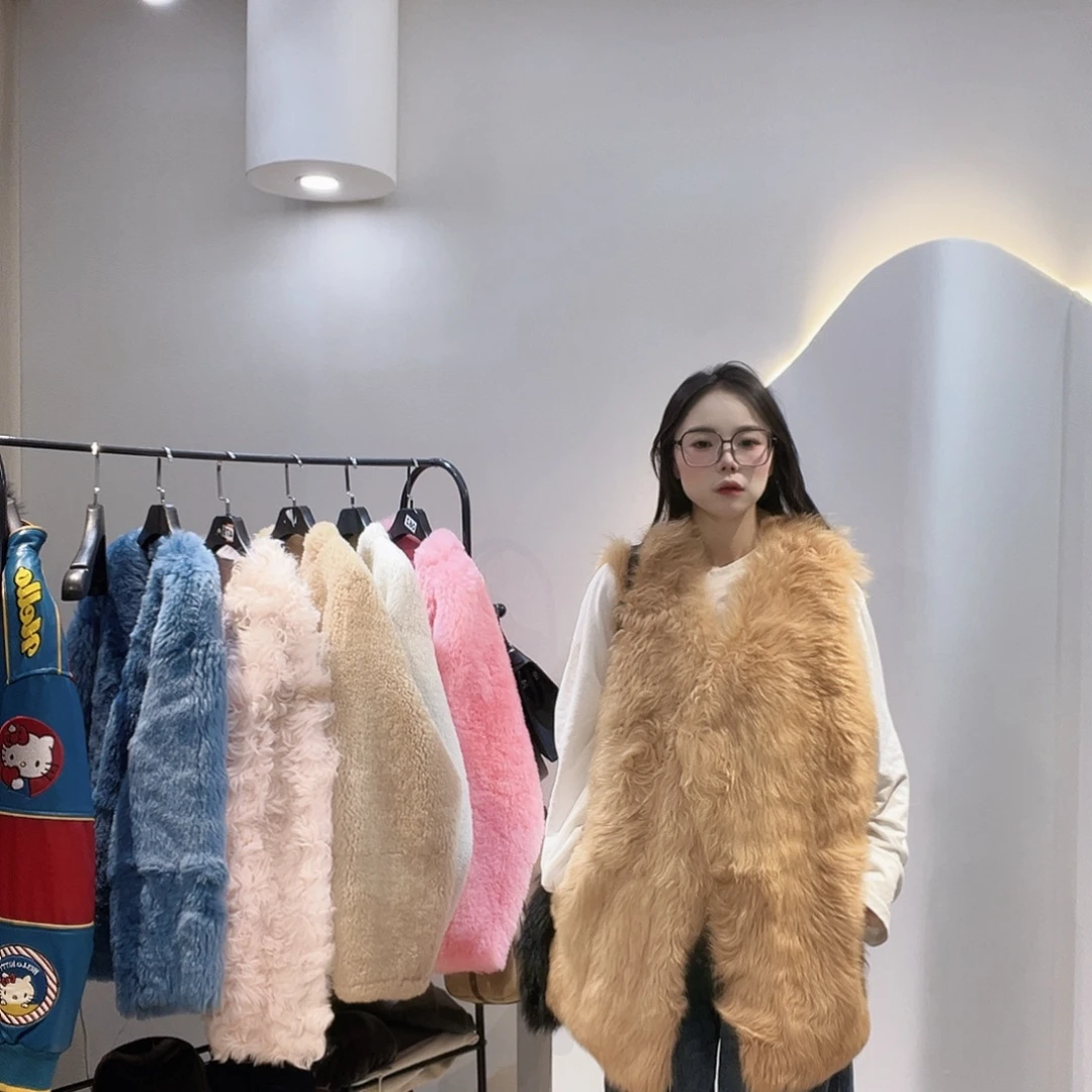 真皮皮毛一体外套005