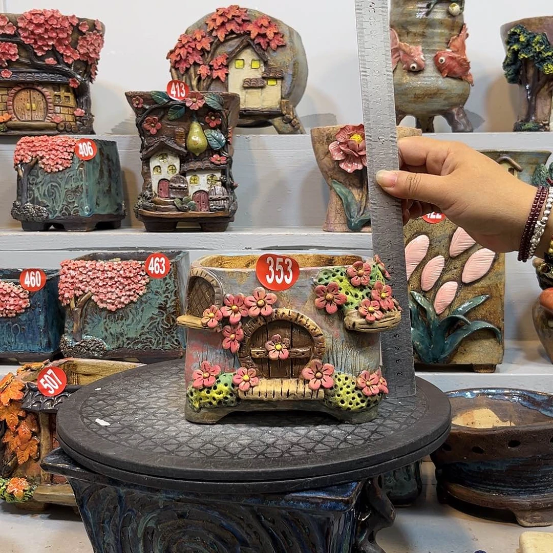 353 号陶然花器手工花盆