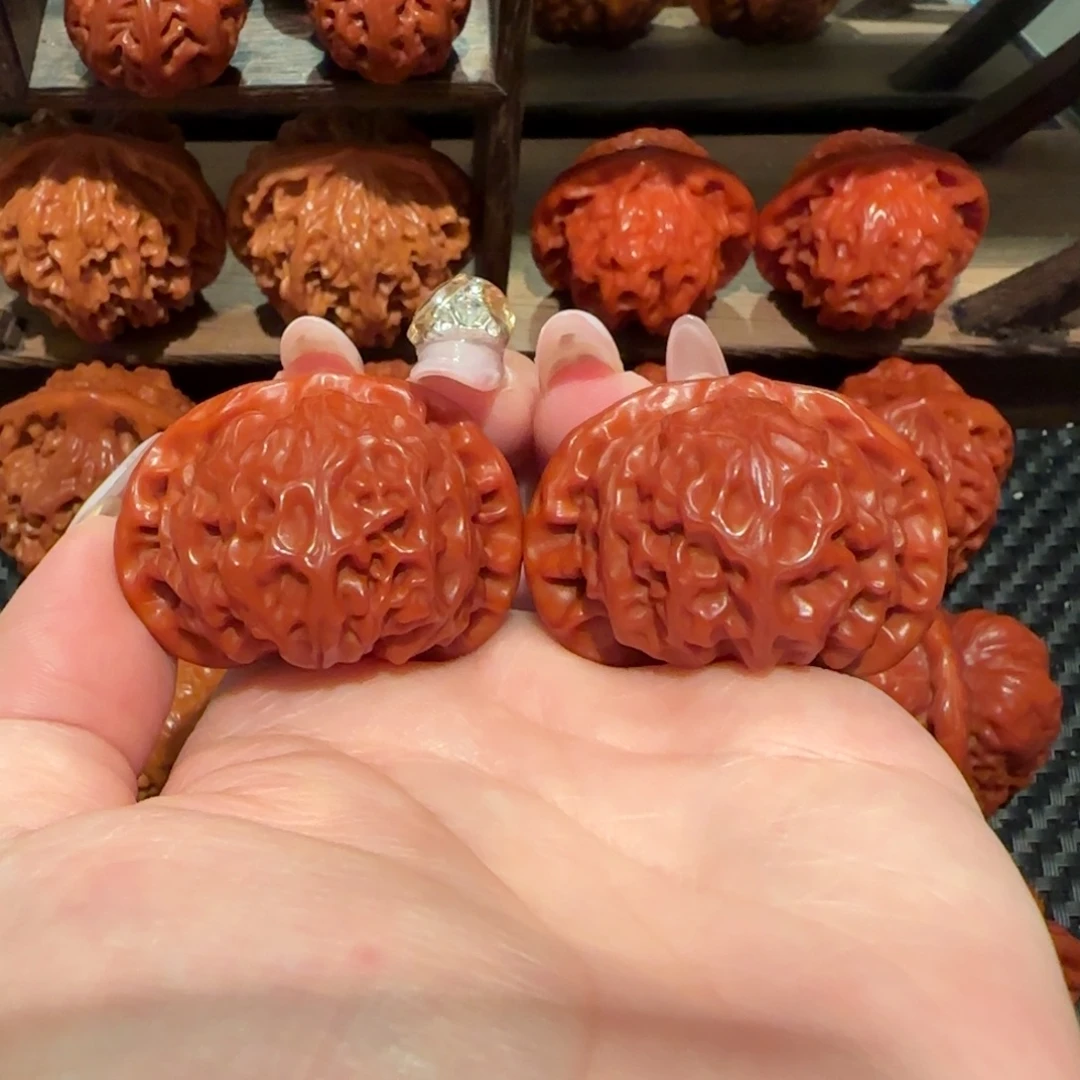 吊坠文玩核桃玉化宫灯40精品1550