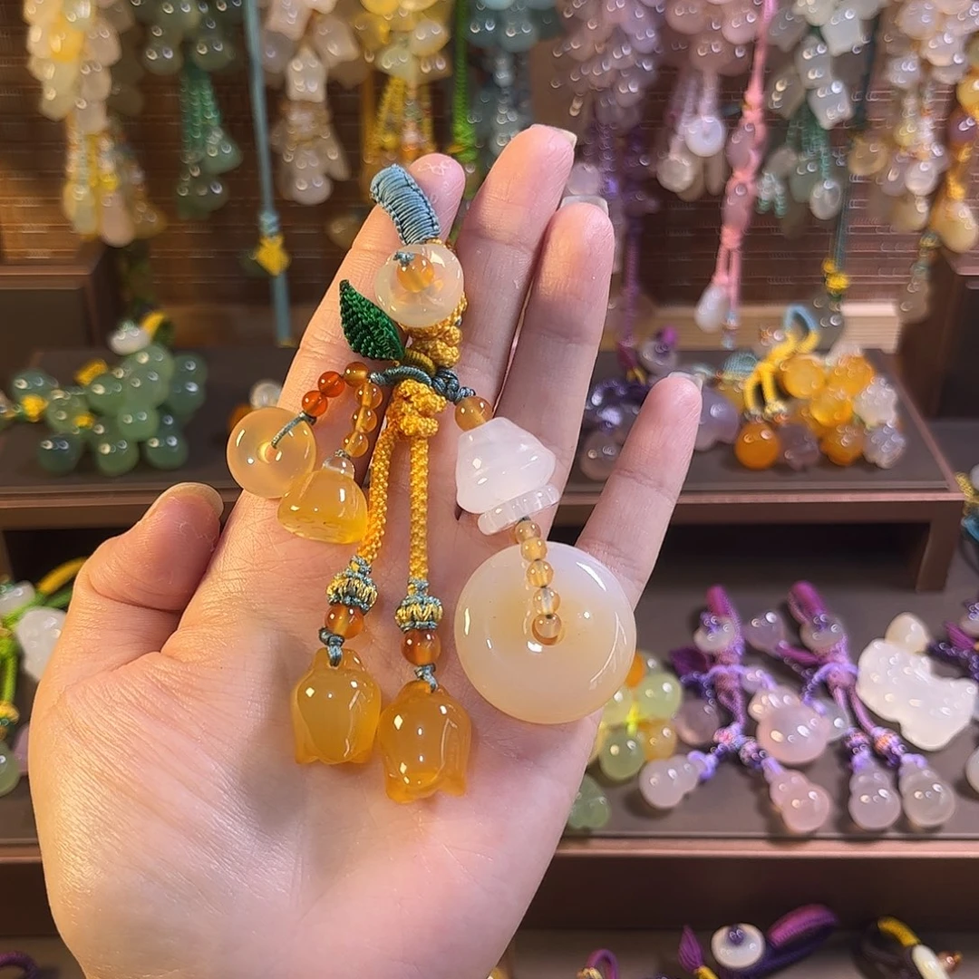 玛瑙/玉髓未镶嵌车挂