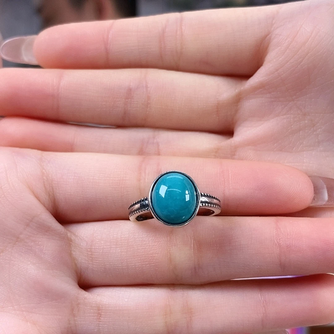 绿松石银S925镶嵌珠宝奇石