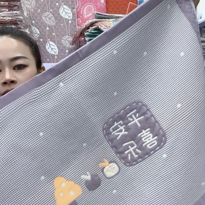 棉紫色平安喜乐纯棉