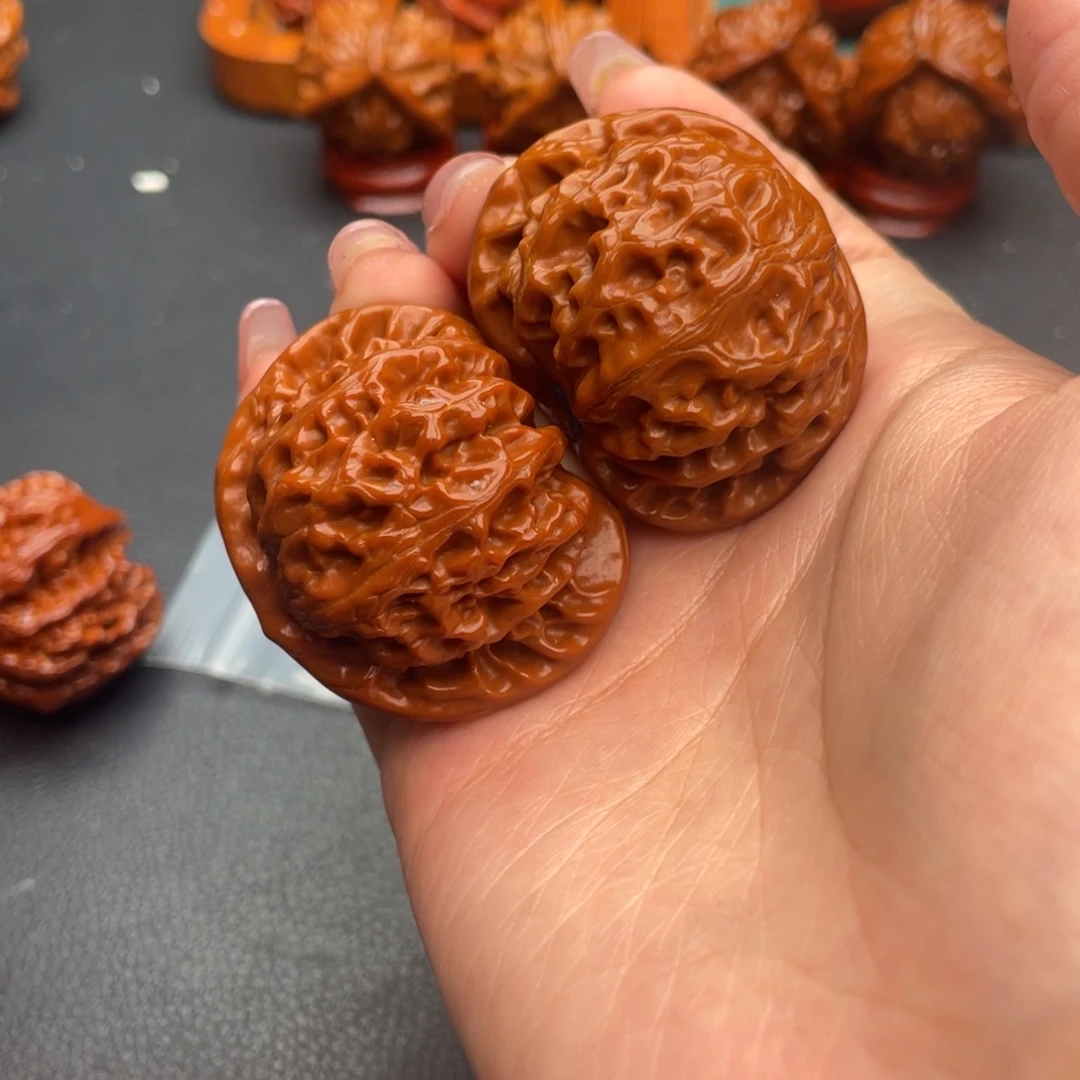 房***断把件文玩核桃宫灯